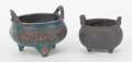 Two Chinese bronze incense burners