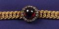 Antique 18kt Gold Garnet and Diamond Bracelet