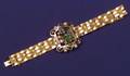 Antique 14kt Gold Gemset Bracelet