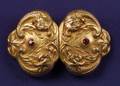 Art Nouveau 14kt Gold and Gemset Belt Buckle Sloan  Co