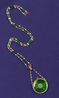 Edwardian Enamel and Diamond Pendant Watch