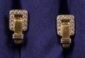 18kt Bicolor Gold and Diamond Earclips