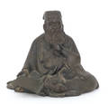 Bronze figure of a scholar