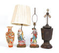 Three Chinese table lamps