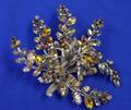 Austrian Crystal Flower Brooch