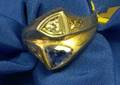 14kt Gold Diamond and Sapphire Bypass Ring