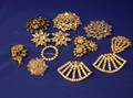 Fourteen MidCentury Rhinestone Brooches Pins and Clips