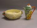 Clarice Cliff Ceramic Fruit Bowl and a Grays Pottery Teapot