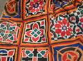 Large IndianEgyptian Cotton Applique Panel