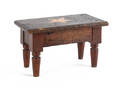 Star inlaid foot stool