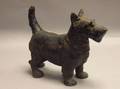 Black Painted Cast Iron Scottie Dog Doorstop