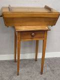 Federal Cherry OneDrawer Stand and Cherry Covered Dough Box