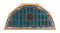 Stained glass transom