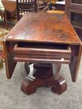 Empire Mahogany Dropleaf Pedestal Table