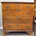 Maple Blanket Chest over Two Long Drawers