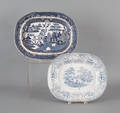 Two Staffordshire platters