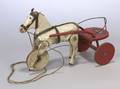 Whitney Reed TrotAWay Prince Horse and Sulky Toy No 21 with Small Bear