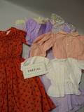 Several Doll Dresses Bodices and Skirts