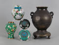 Four pieces of Chinese cloisonn
