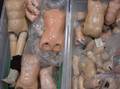 Lot of Antique Composition Doll Body Parts