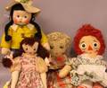 Four Cloth Dolls including Madame Alexander Susie Q