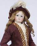 Early French Bisque Lady on Wood Articulated Body