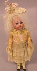 Small Simon Halbig 1078 Bisque Head Doll