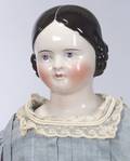 Large Pinktint Covered Wagon China Shoulder Head Doll