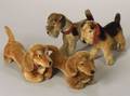 Four Steiff Mohair Dogs