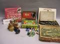 Group of Late 19th Century and Assorted 20th Century Toys Games Marbles