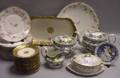 Thirty Pieces of Assorted English and French Decorated Ceramic Tableware