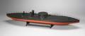 Painted Wood Model of the USS Monitor