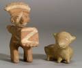 Two PreColumbian Pottery Figures