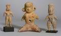 Three PreColumbian Female Pottery Figures