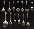 Group of 13 Sterling Silver Serving Pieces
