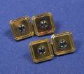 14kt Gold and Sapphire Cufflinks