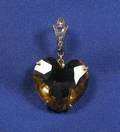 Smoky Quartz and Diamond Pendant