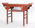 Chinese red lacquered altar table