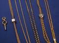 Group of 14kt and 10kt Gold Watch Chains