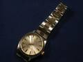 Gentlemans 14kt Gold and Stainless Steel Wristwatch
