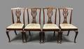 Set of 4 English Georgian Mahogany Side Chairs