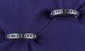 Two Platinum and Sapphire Eternity Bands