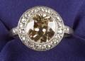 Edwardian Colored Diamond and Diamond Ring