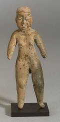 PreColumbian Standing Female Pottery Figure
