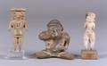 Three PreColumbian Female Pottery Figures