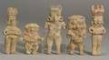 Five PreColumbian Pottery Pretty Ladies