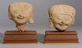 Two PreColumbian Head Fragments