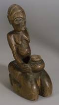African Carved Wood Female Figure