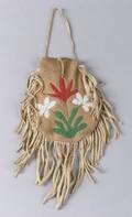 Northern Plains Beaded Hide Pouch