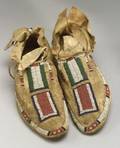 Central Plains Beaded Hide Moccasins